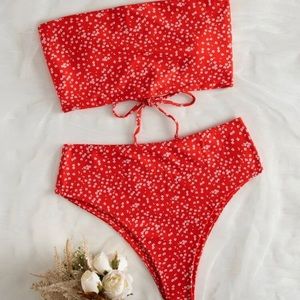Ditsy floral swim bikini swimsuit